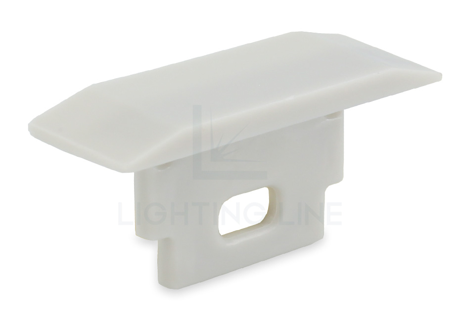Embout pour profilé en aluminium pour rubans led PRA-RE08-GP-W Embout pour profilé en aluminium pour rubans led PRA-RE08-GP-W
