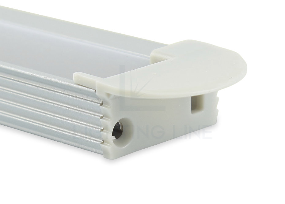 Embout pour profilé pour rubans led PRA-RE10R-GP-R