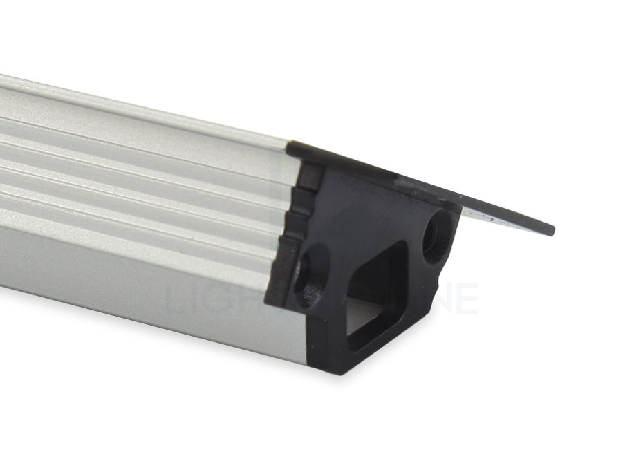 Embout pour profilé en aluminium pour rubans led PRA-RE13L-BP-U