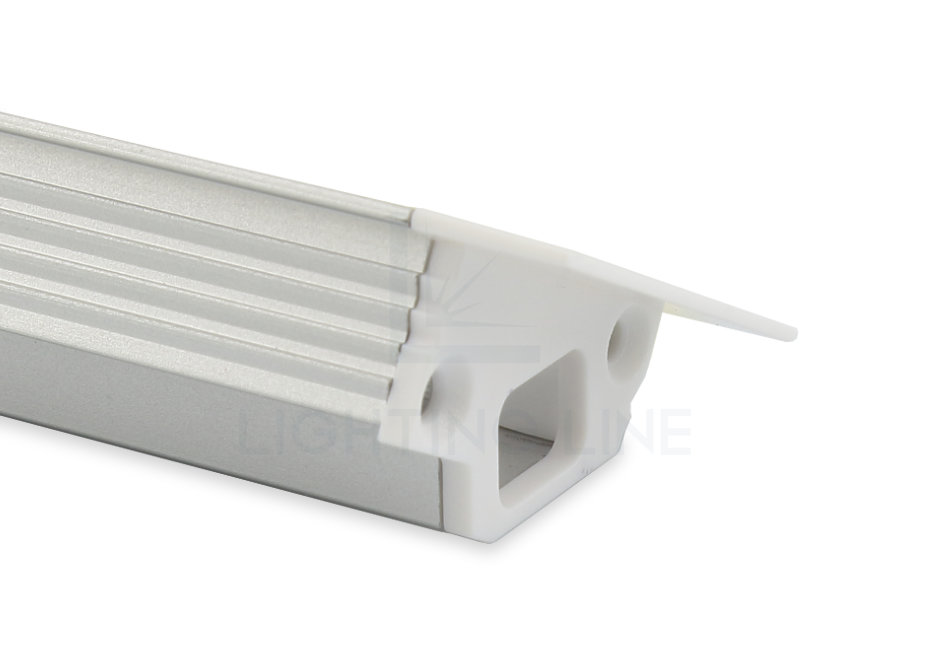 Embout pour profilé en aluminium pour rubans led PRA-RE13L-WP-U
