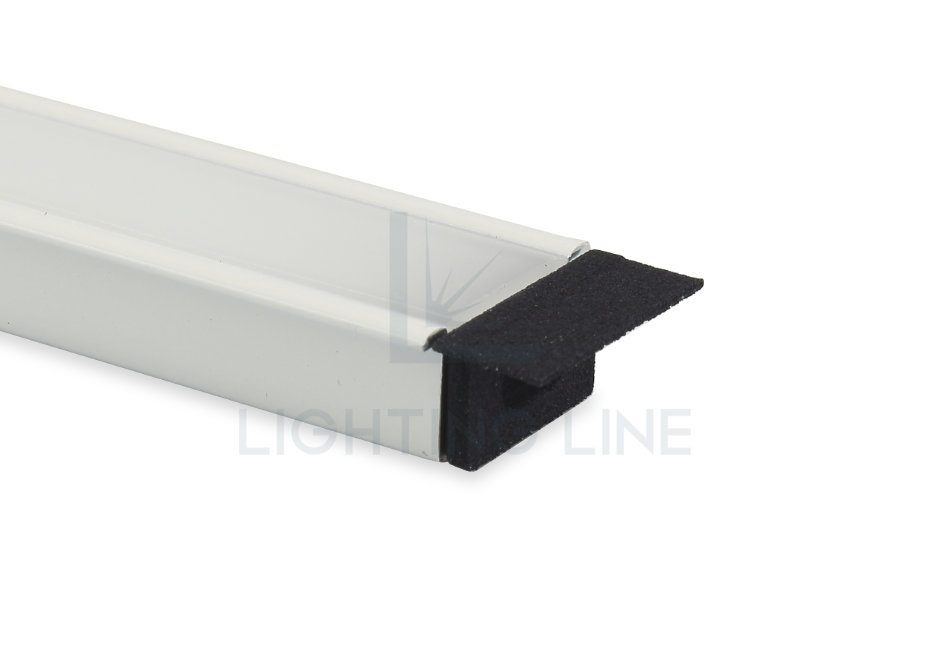 Embout pour profilé en aluminium pour rubans led PRA-RE15-BP-W