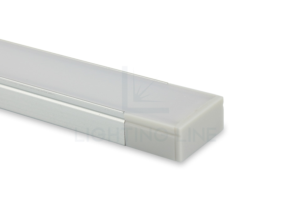 Embout pour profilé en aluminium pour rubans led PRA-SL08-GP-F Embout pour profilé en aluminium pour rubans led PRA-SL08-GP-F