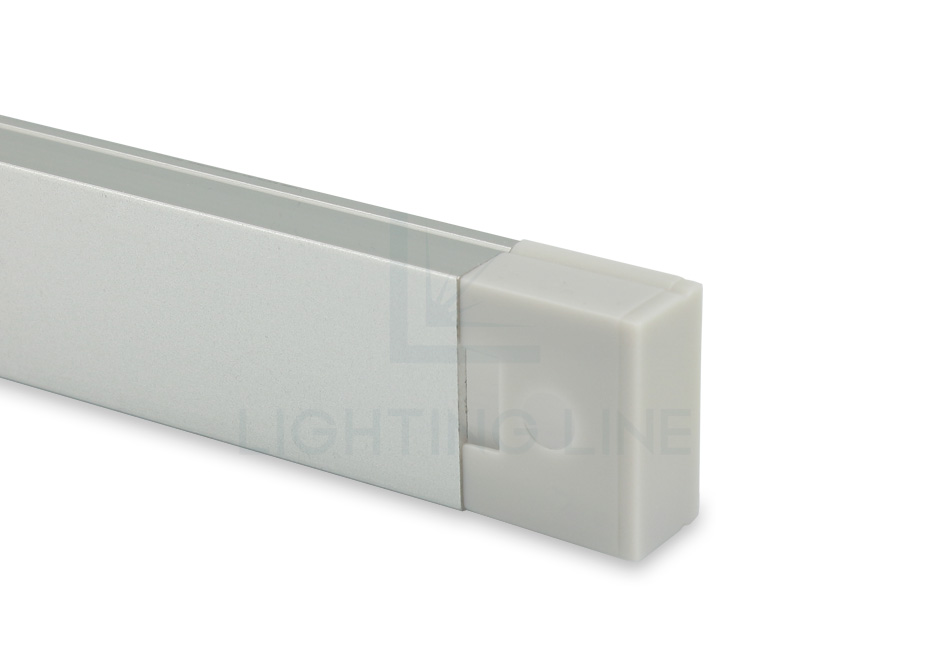 Embout pour profilé en aluminium pour rubans led PRA-SL08-GP-F Embout pour profilé en aluminium pour rubans led PRA-SL08-GP-F