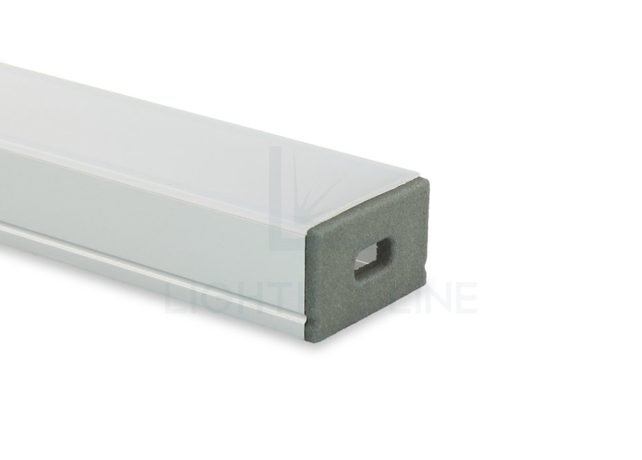 Embout pour profilé en aluminium pour rubans led PRA-SL15B-GP-W