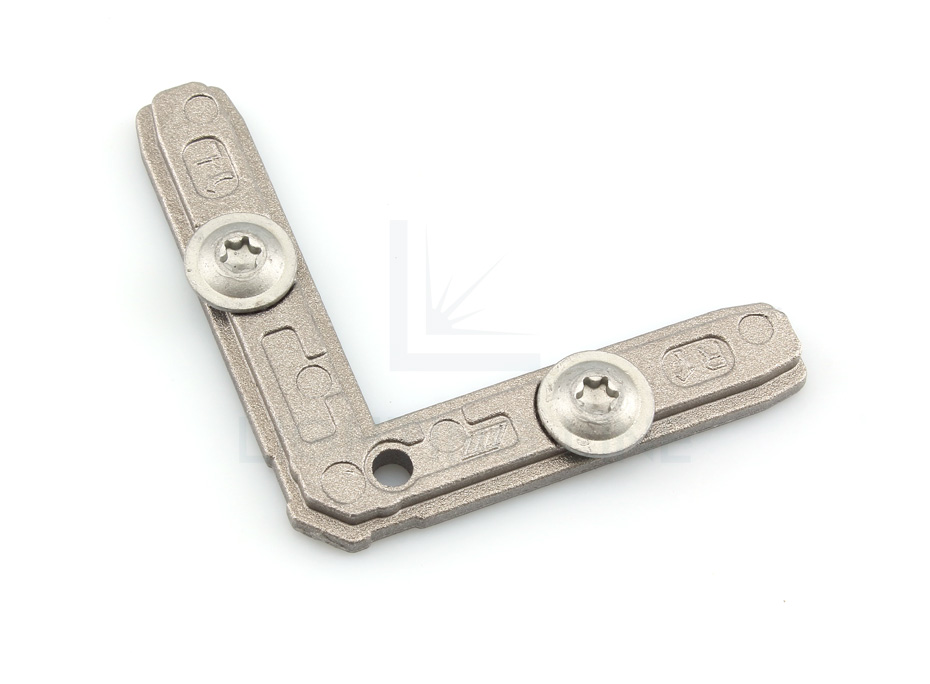 Jonction en métal pour profilés en aluminium miroir à 90° horizontal PRM-AC06-M Jonction en métal pour profilés en aluminium miroir à 90° horizontal PRM-AC06-M