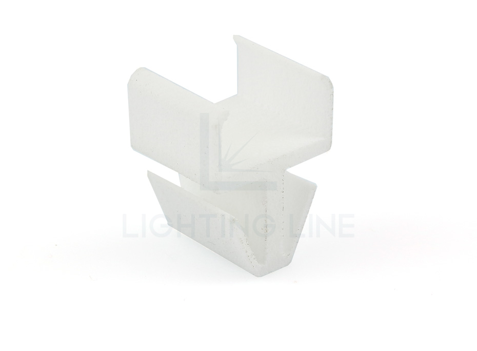Clip de fixation en plastique pour ruban led en 12mm pour profilé CC01-06 PRM-IN09-P Clip de fixation en plastique pour ruban led en 12mm pour profilé CC01-06 PRM-IN09-P