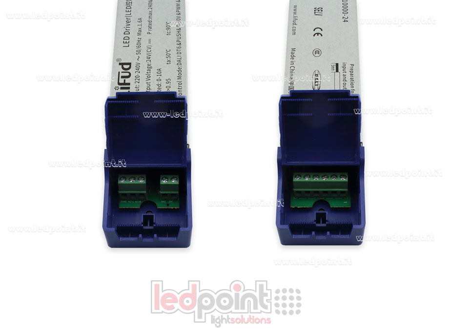 Transformateur 240W 24V 5in1 DALI + Push Dim + PWM + 0-10V + Rx LiFud PW-LF240-24-GAD
