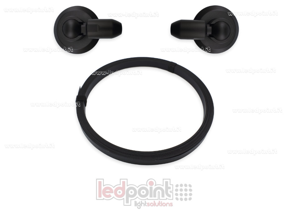 Bande profilée flexible en acier noir pour rubans LED, 20m RB-03-20B Bande profilée flexible en acier noir pour rubans LED, 20m RB-03-20B