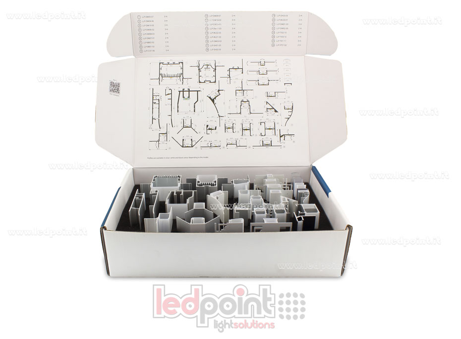 Profilé en aluminium pour rubans led SB02-V02 Profilé en aluminium pour rubans led SB02-V02