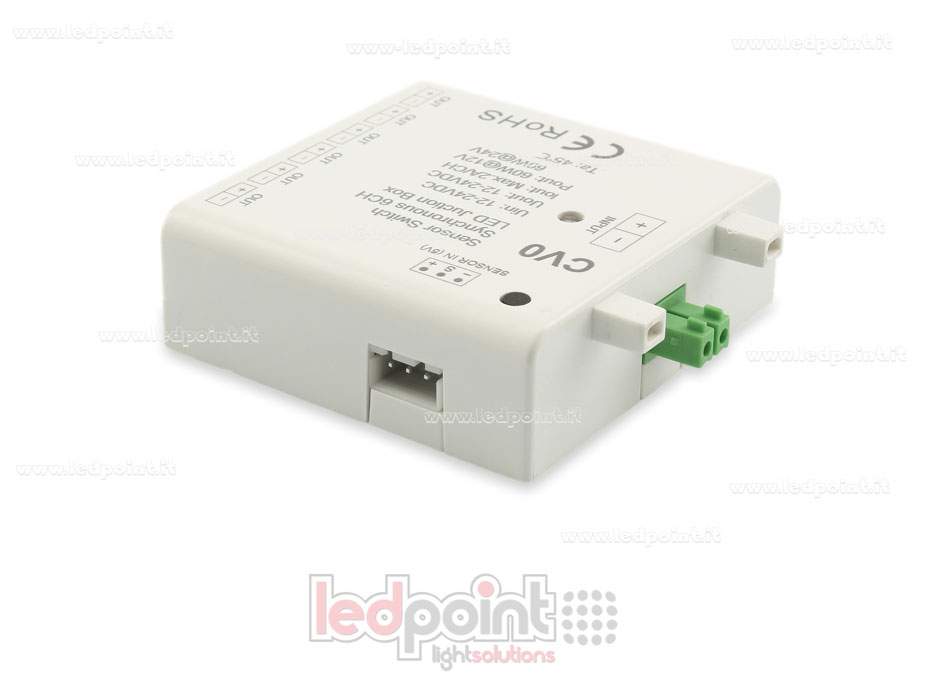 Interface variateur 6ch 60W 12V-24V avec entrée pour capteur SK-CV0 Interface variateur 6ch 60W 12V-24V avec entrée pour capteur SK-CV0
