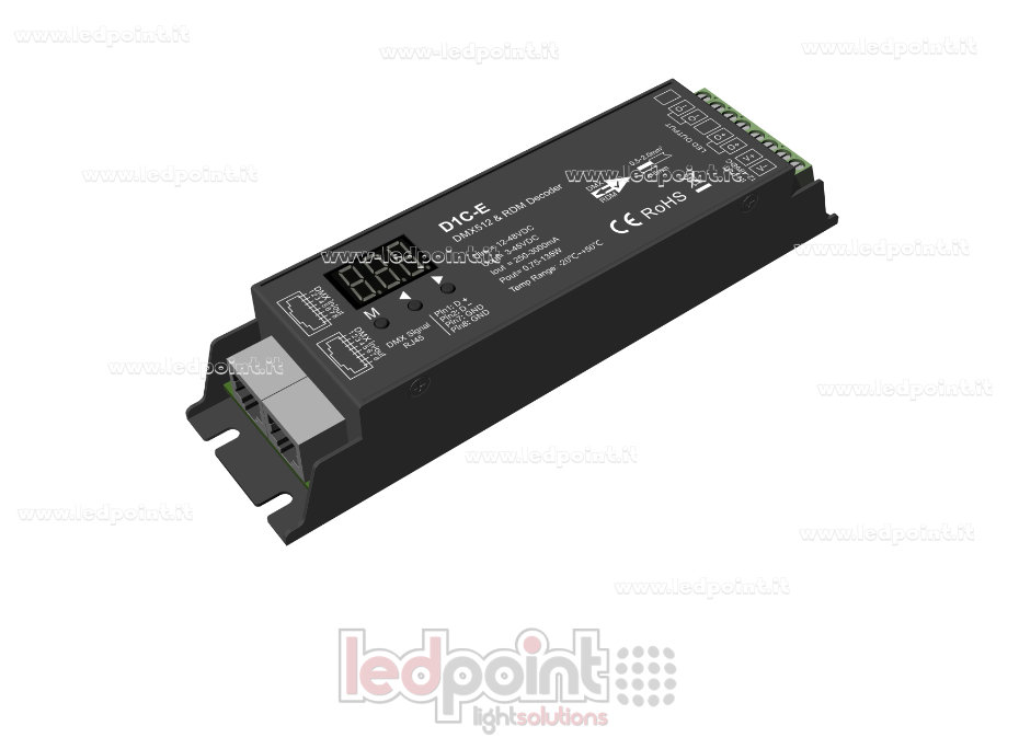 Décodeur DMX512 & RDM Decoder monocanal à courant constant SK-D1C-E Décodeur DMX512 & RDM Decoder monocanal à courant constant SK-D1C-E