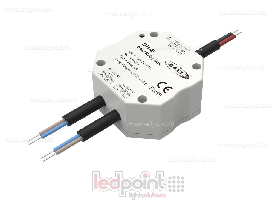 Relais DALI, 1 canal 8A, 100-240VAC SK-DH-B