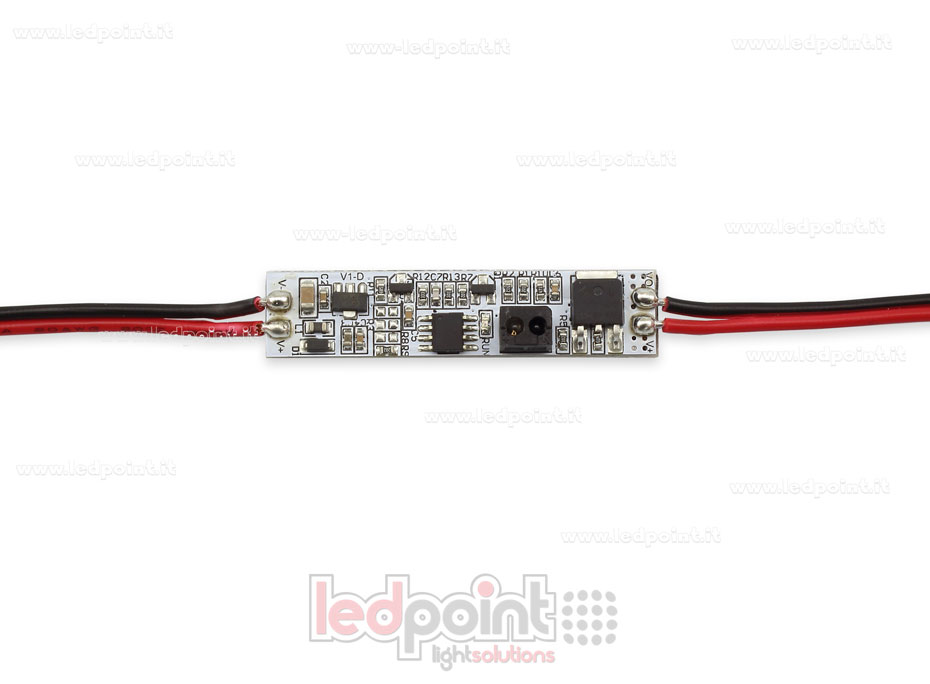 Détecteur allumé/éteint de mouvements des mains pour installation sur le profilé, 12-24V, 1ch 4A SK-E1-B