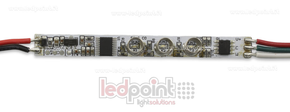 Variateur 3 boutons mini touch CCT avec fonction de mémoire 5/24V, 2chx2A SK-E2-C3 Variateur 3 boutons mini touch CCT avec fonction de mémoire 5/24V, 2chx2A SK-E2-C3
