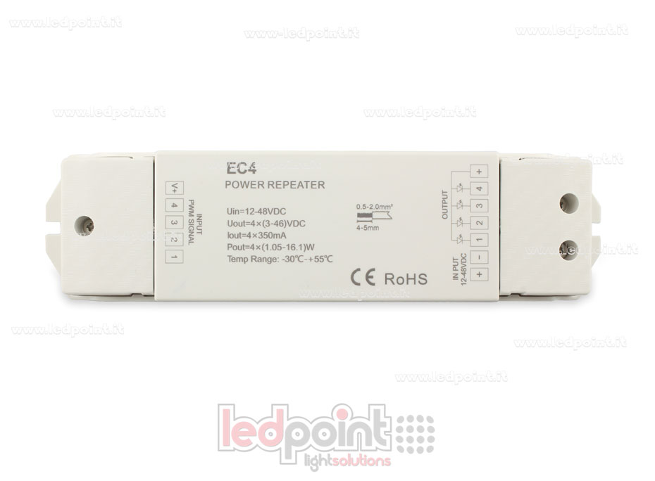 RGB amplificateur de signal 4 canaux courant constant de 350mA SK-EC4-350 RGB amplificateur de signal 4 canaux courant constant de 350mA SK-EC4-350