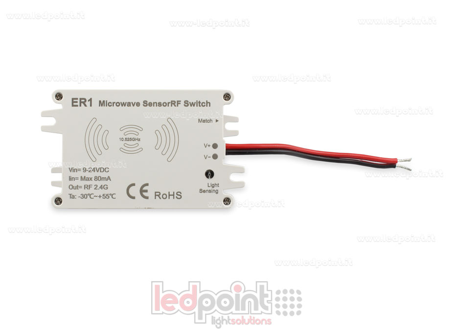 Télécommande et détecteur de mouvement allumé/éteint pour contrôleurs Skydance, 9-24V SK-ER1 Télécommande et détecteur de mouvement allumé/éteint pour contrôleurs Skydance, 9-24V SK-ER1