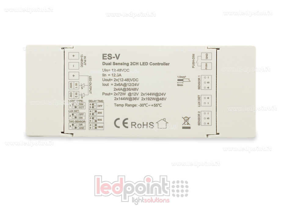 Interface variateur 2 canaux avec double capteur SK-ES-V Interface variateur 2 canaux avec double capteur SK-ES-V