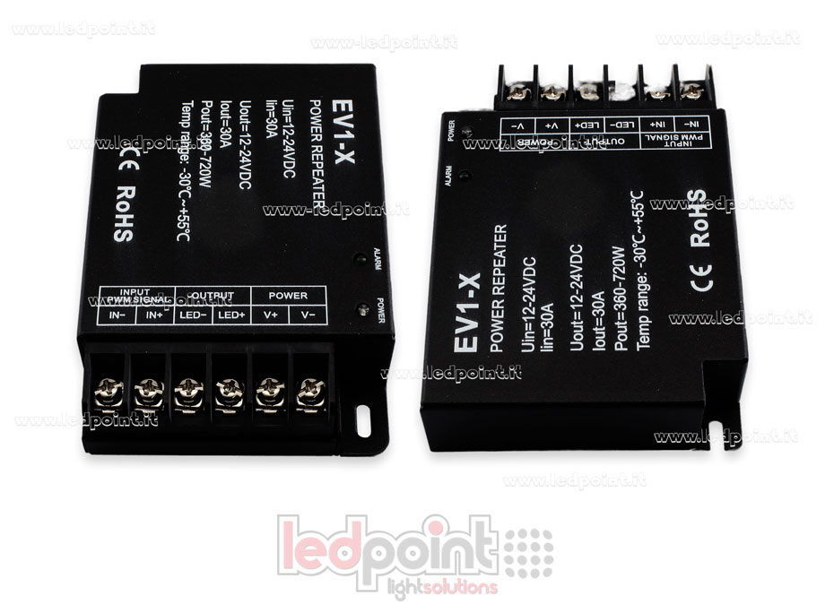 Amplificateur de signal monocouleur 12-24V 30A 1 canal SK-EV1-X Amplificateur de signal monocouleur 12-24V 30A 1 canal SK-EV1-X