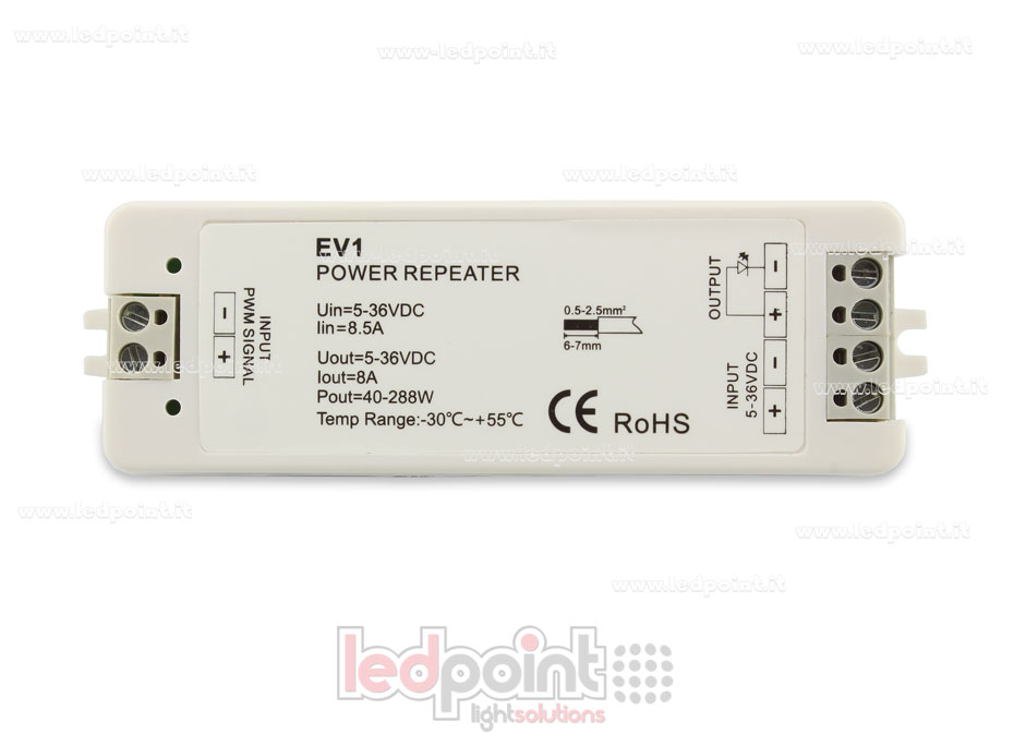 Amplificateur de signal monocouleur 5-36V 8A 1 canal SK-EV1