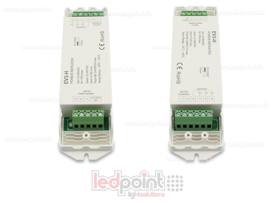 RGB amplificateur de signal 12-60V 15A (3 canaux de 5A) SK-EV3-H RGB amplificateur de signal 12-60V 15A (3 canaux de 5A) SK-EV3-H