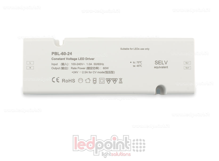 Transformateur 60W 24V SkyDance SK-PBL-60-24 Transformateur 60W 24V SkyDance SK-PBL-60-24