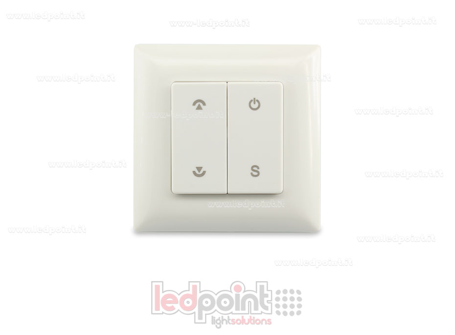 Télécommande murale 86x86mm monocouleur 1 zone 1 scène RF2.4G SK-PF1
