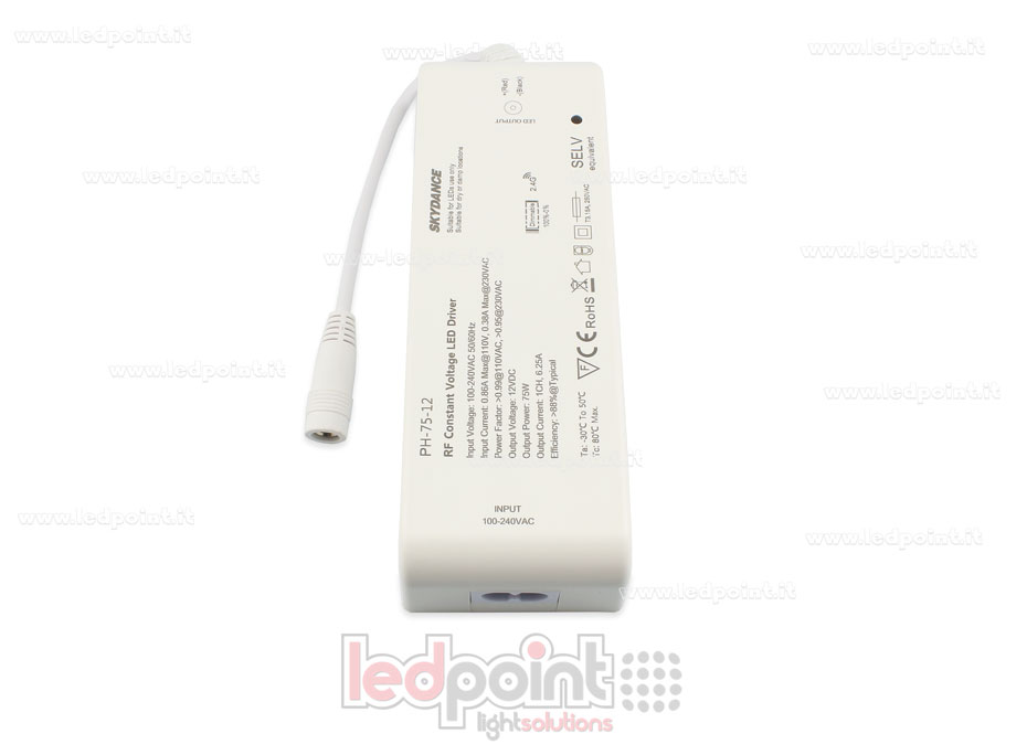 Transformateur 75W 12V  1 canal, Wireless SkyDance SK-PH-75-12