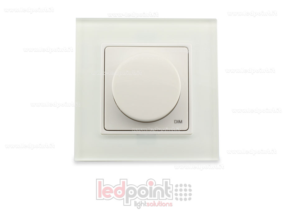 Télécommande murale en verre 86x86mm monocouleur 1 zone avec roulant RF2.4G SK-PK1(G)