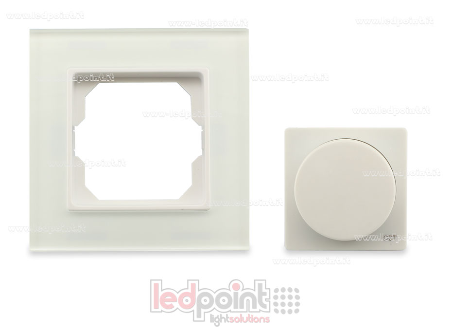 Télécommande murale en verre 86x86mm CCT 1 zone avec roulant RF2.4G SK-PK2(G)