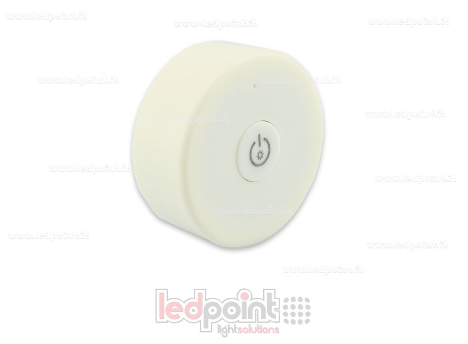 Télécommande portable monochromatique, blanche, RF 2.4G, avec aimant à l'arrière et trous pour montage mural SK-R1-1 Télécommande portable monochromatique, blanche, RF 2.4G, avec aimant à l'arrière et trous pour montage mural SK-R1-1