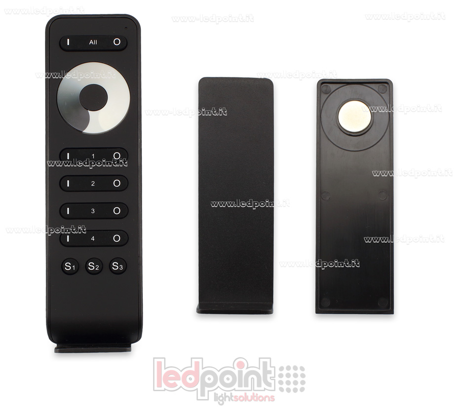 Télécommande monochromatique, 4 zones, 3 scènes, noir RF24G SK-RS1