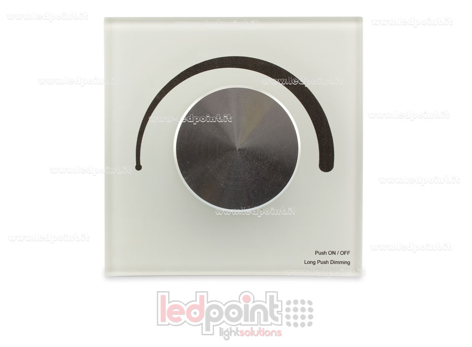Télécommande murale blanche Triac variateur 86x86mm à molette, 1ch*1,2A SK-S1-K Télécommande murale blanche Triac variateur 86x86mm à molette, 1ch*1,2A SK-S1-K