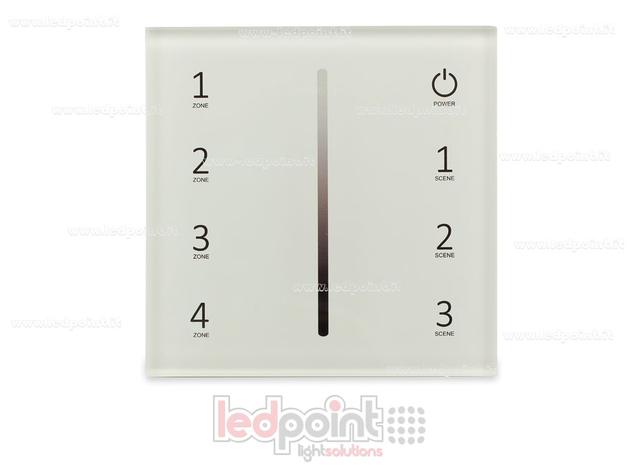 Télécommande murale dimmer 0-10V 4 zones RF2.4G SK-T18-1 Télécommande murale dimmer 0-10V 4 zones RF2.4G SK-T18-1