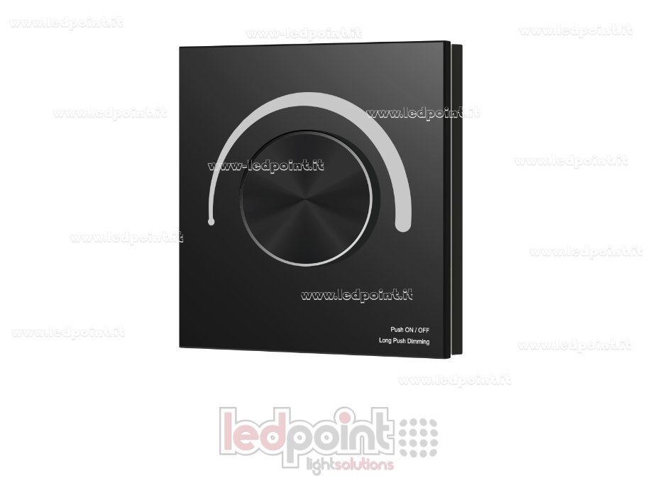 Télécommande Variateur Triac Zigbee Murale, 86x86mm, 1 Zone avec Molette, Noir SK-TS-K(WZ)-B