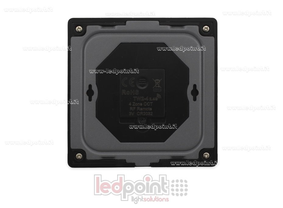 Télécommande murale RF2.4G, CCT, slim, noir, alimentée par batterie, mono-zone SK-TW2-4-B Télécommande murale RF2.4G, CCT, slim, noir, alimentée par batterie, mono-zone SK-TW2-4-B