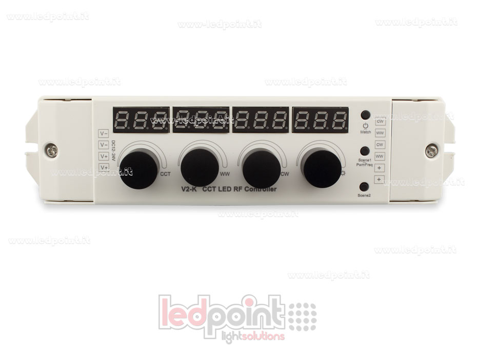 Récepteur contrôleur CCT avec 4 boutons 12-24V, 4ch*4A, RF 2.4G SK-V2-K