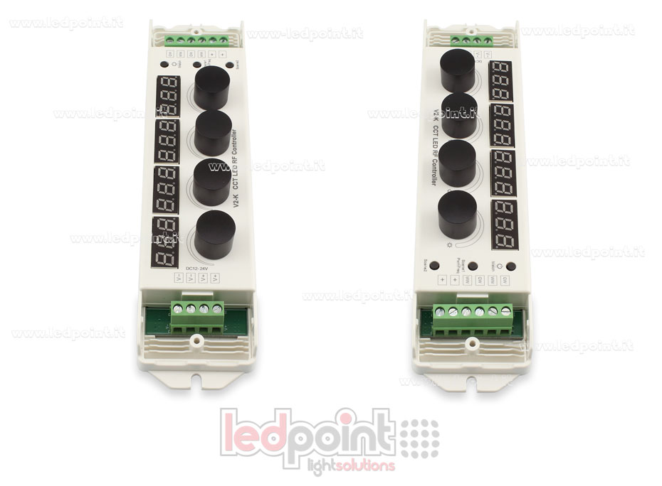 Récepteur contrôleur CCT avec 4 boutons 12-24V, 4ch*4A, RF 2.4G SK-V2-K