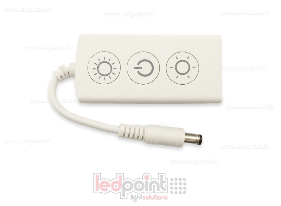 Récepteur variateur monochrome avec 3 boutons 5/24V, 1ch*5A, Wi-Fi et RF 2.4G SK-VD1(WT)