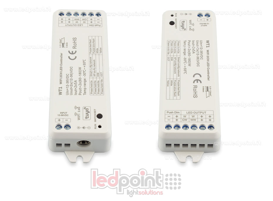 Contrôleur wifi et RF 2.4G, CCT et monochromatique SK-WT1