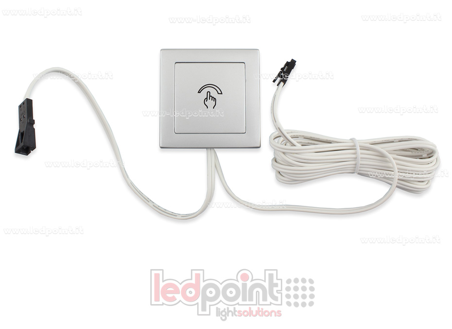 Contrôleur gradateur tactile 12V, pour alimentation 12V avec mini connecteur 2-pin STP-CT-TODM-12 Contrôleur gradateur tactile 12V, pour alimentation 12V avec mini connecteur 2-pin STP-CT-TODM-12