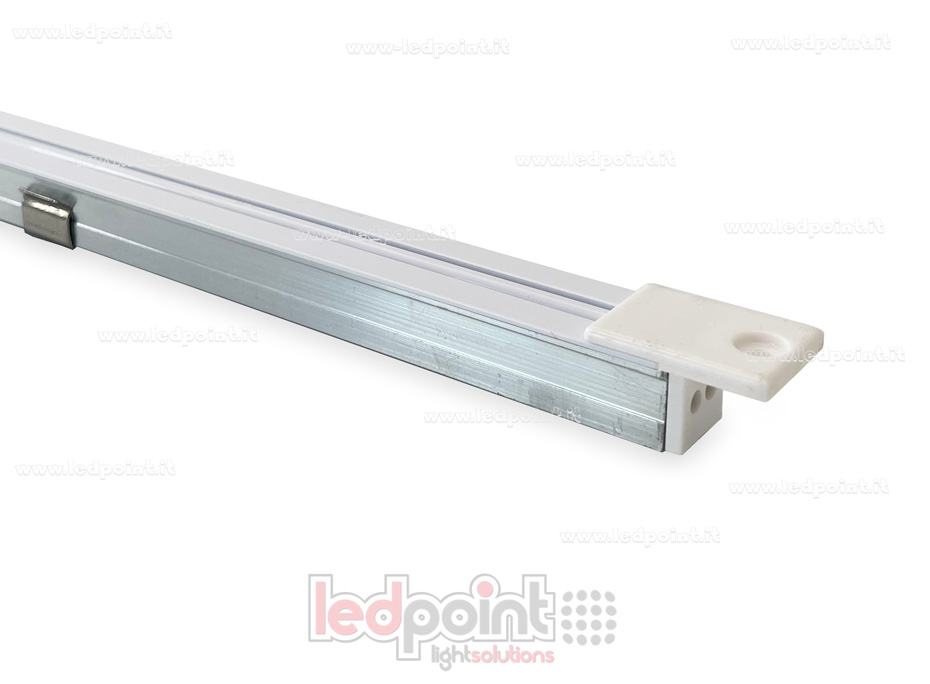 Rail électrifié extérieur, blanc, 2m de long avec 1m de câble TF-03-W2 Rail électrifié extérieur, blanc, 2m de long avec 1m de câble TF-03-W2