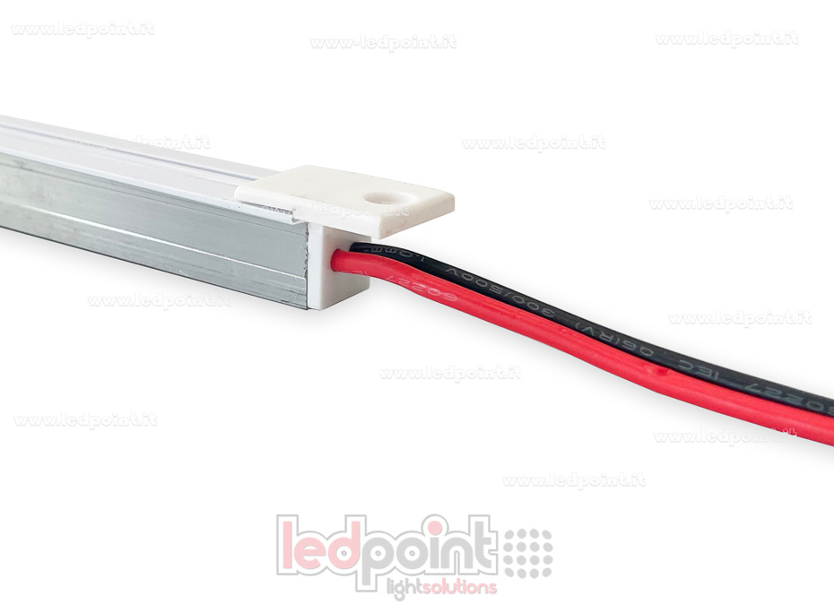 Rail électrifié extérieur, blanc, 2m de long avec 1m de câble TF-03-W2 Rail électrifié extérieur, blanc, 2m de long avec 1m de câble TF-03-W2