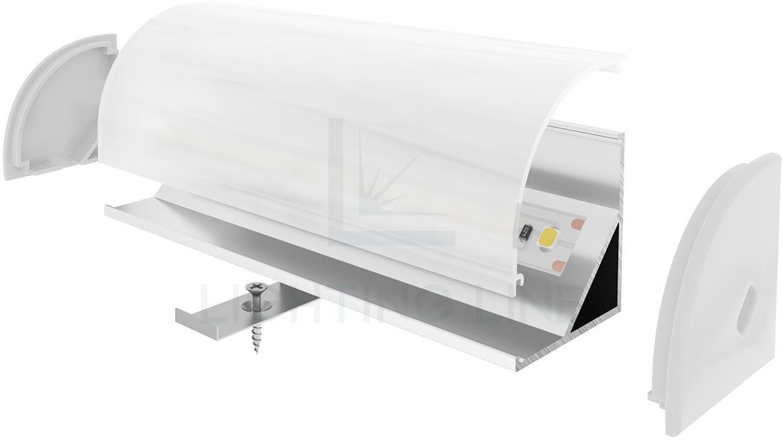 Profilé en aluminium pour rubans led PR-AN04-09 Profilé en aluminium pour rubans led PR-AN04-09