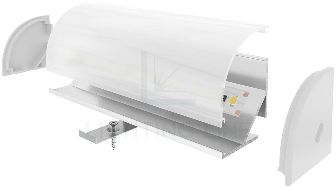 Profilé en aluminium pour rubans led PR-AN05-09 Profilé en aluminium pour rubans led PR-AN05-09