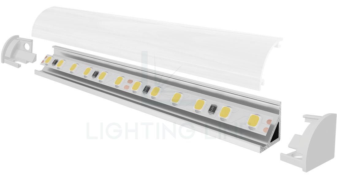 Profilé en aluminium pour rubans led PR-AN06-20