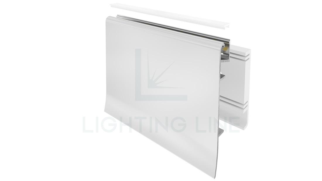 Profilé en aluminium pour rubans led PR-BB01-02-S2
