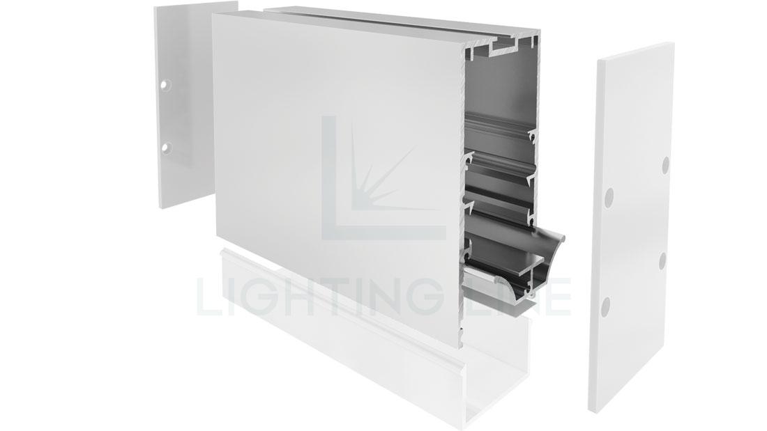 Profilé en aluminium pour rubans led PR-CL01-06