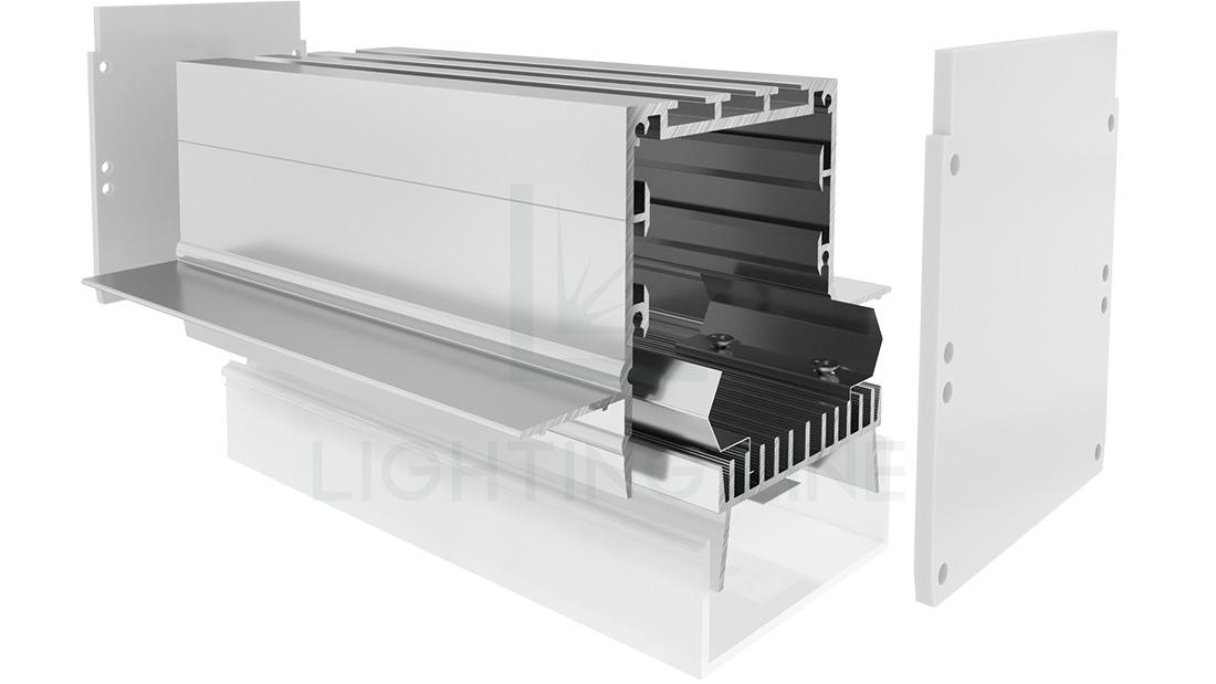 Profilé en aluminium pour rubans led PR-DW05-07-W3