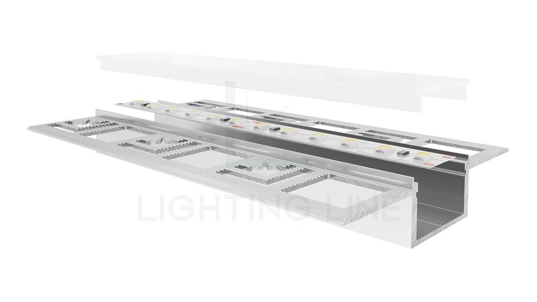 Profilé en aluminium pour rubans led PR-DW07-01