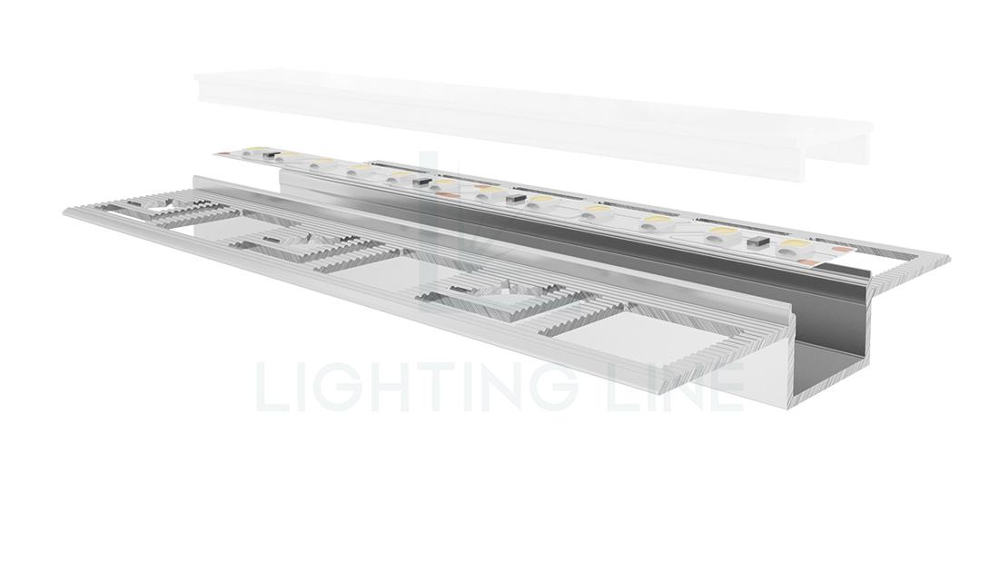 Profilé en aluminium pour rubans led PR-DW08-03 Profilé en aluminium pour rubans led PR-DW08-03